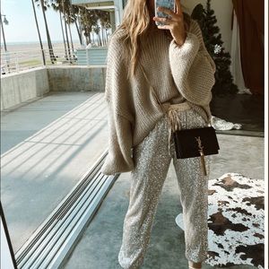 12th and tribe sequined joggers worn once